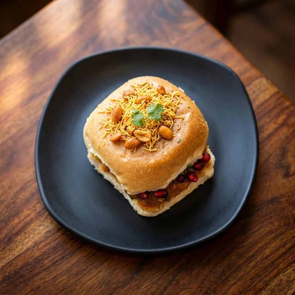 Butter Dabeli - Kutchi spiced potato pav with peanuts and pomegranate in Calgary